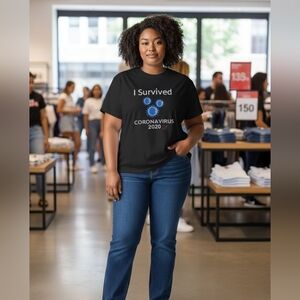 I SURVIVED 2020 CORONA 2 Tees Measurements 22 × 28 inches